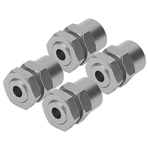 VGEBY RC Hex Adapter, 12mm to 17mm Wheel Hex Hub Extension Hex Drive Adapter RC Car Conversion Adapter Accessories Fit for 1/10 RC Crawler 15mm(Color) Car Model Accessories