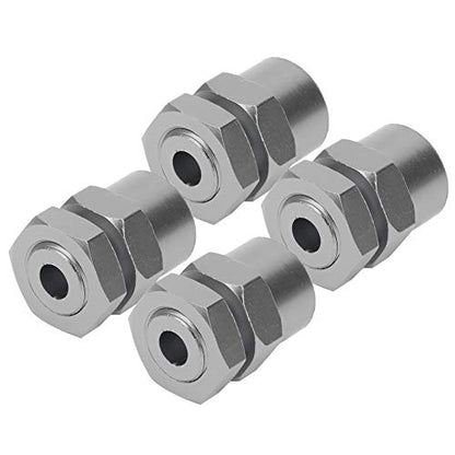 VGEBY RC Hex Adapter, 12mm to 17mm Wheel Hex Hub Extension Hex Drive Adapter RC Car Conversion Adapter Accessories Fit for 1/10 RC Crawler 15mm(Color) Car Model Accessories