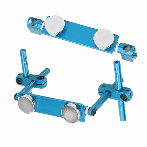 RC Car Body Post, Aluminum Magnetic Invisible Body Shell Mount Column Kit for HSP 1/10 SakuraS XI CS Tamiya416/417 T3/T4/94123 RC Racing Car (Blue) - color: Blue