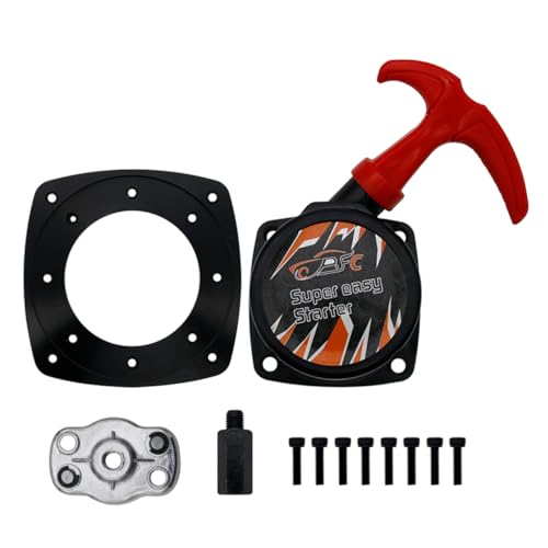 Easy Pull Starter Set for Zenoah CY Rovan Top Speed 23cc-36cc Engines Red | for 1/5 HPI ROFUN KM Baja 5B 5T 5SC LT FG Rc Car Parts - color: Red