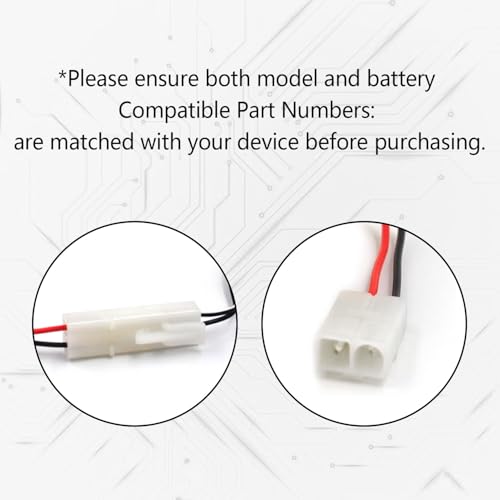 (2-Pack) 7.2V 800mAh Ni-Cd Battery with Tamiya Plug for RC Vehicles | Includes 2 USB charging cables; 6-cell AA pack with 4-inch wire for compatible RC cars, trucks, boats and toys.