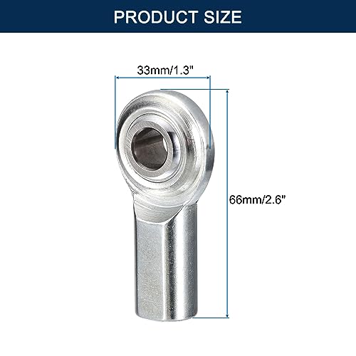 CF8 Rod End Bearing Heim Joints, 1/2 x 1/2-20 Right Hand Female Thread Heim Joint with Jam Nuts 2pcs - size: 1/2"