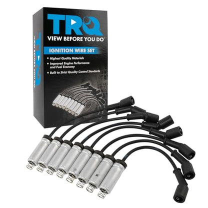 TRQ Ignition Spark Plug Wire Kit Set | For GMC Chevrolet Pickup Truck SUV V8 - style: IWA69001