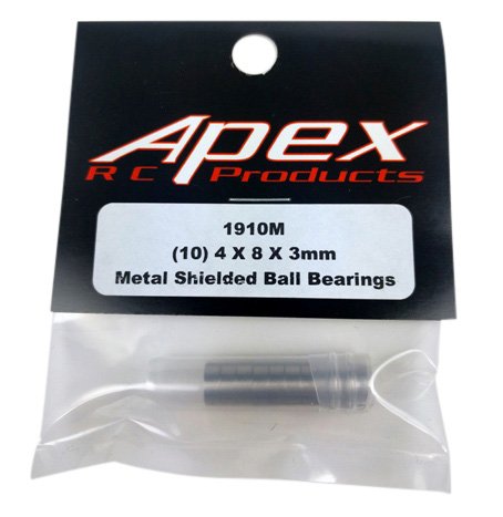 10 Pack 4x8x3mm Metal Shielded Ball Bearings MR84ZZ 1910M