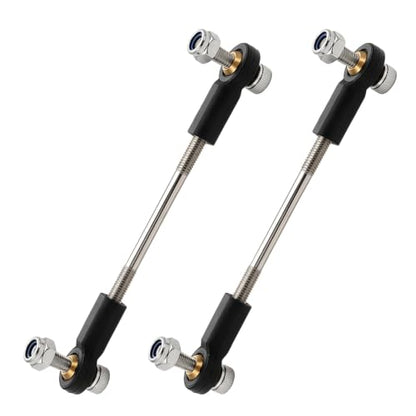 2 Pcs RC Toy Push Rod, M2x25mm Tie Rods Black Ball Head Joint | 45-55mm Adjustable, 304 Servo Linkage Link Rods, Double Plastic Ball Head, for RC Cars, Planes, Helicopters, DIY Models - color: M2×25mm Rod