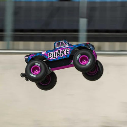 ARRMA RC Truck 1/10 Quake 223S 2WD RTR (Battery and Charger Not Included) Brushless Monster Truck, Purple, ARA3537T3 - color: Purple