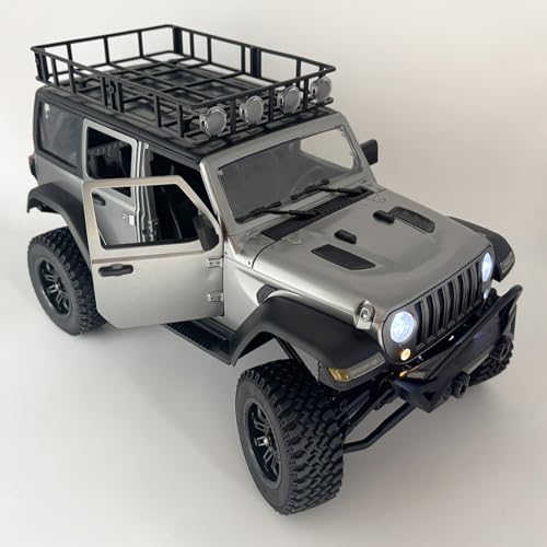 WPLDEWAN 1/12 RC Crawler MN-128 Remote Control Jeep Truck Off Road | RC Rock Crawler 4x4 All Terrain with 390 Motor Full Proportional Upgraded Chassis Opening Doors Hobby Grade Model Adult