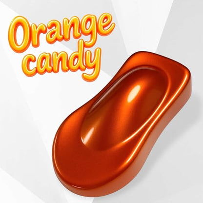 LiME LiNE Candy Pearl Basecoat Aerosol Kit – Automotive Spray Paint, Includes 2K Clearcoat, Pro Results No Spray Gun Needed (Tangerine Orange, Candy Pearl + Clearcoat Kit) - color: Tangerine Orange + Clearcoat