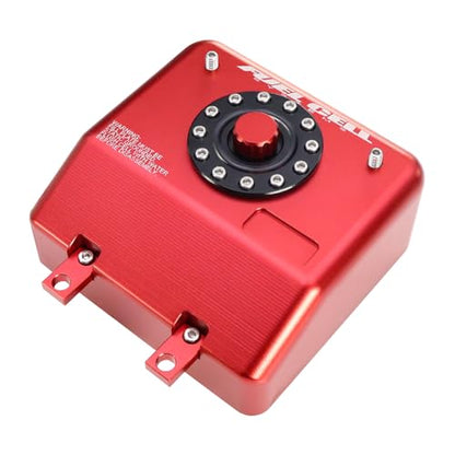 H10 Aluminum Alloy Simulated Cell Receiver Equipment Box Electric Box Fuel Tank for 1/10 RC Crawler Car Vanquish H10 Optic LCG Upgrade Parts (Red) - color: Red