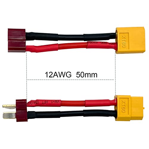 6Pcs T Plug to XT60 Male Female Plug Connector Adapter for RC Car Boat Drone LiPo NiMH Battery ESC Connector Adapters - style: T plugto XT60