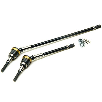 QUE-T Heavy Duty Steel Front CVD Drive Shaft for 1/10 RC Axial Wraith 90018