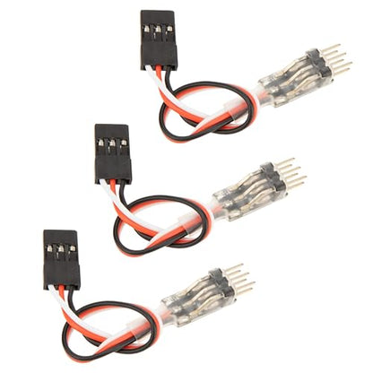 MEUS RACING 3PCS Mini RC Servo Extension Cable Wire Splitter for RC Models Cars Airplanes Robots, Dupont Female to 2.54mm 3-Pin Plug (Group A)