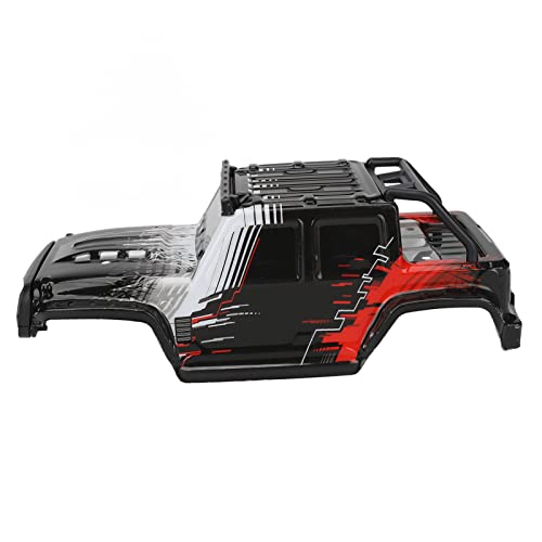 SCYe Body SCY 16103PRO 1/16 Careshell Car Body Cover, Compatible with SCY 16103PRO 1/16 Car, PVCPAl, Car Body, Black Color, Accurate Size 1/18 Body (Red) - color: Red