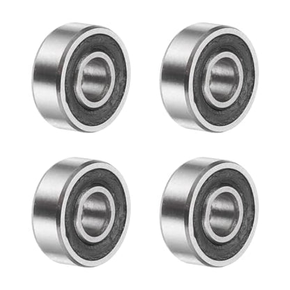 uxcell 4Pcs SMR83-2RS Deep Groove Ball Bearings, 3x8x3mm 440C Stainless Steel Double Shielded Bearings, ABEC 5 - size: 3x8x3mm