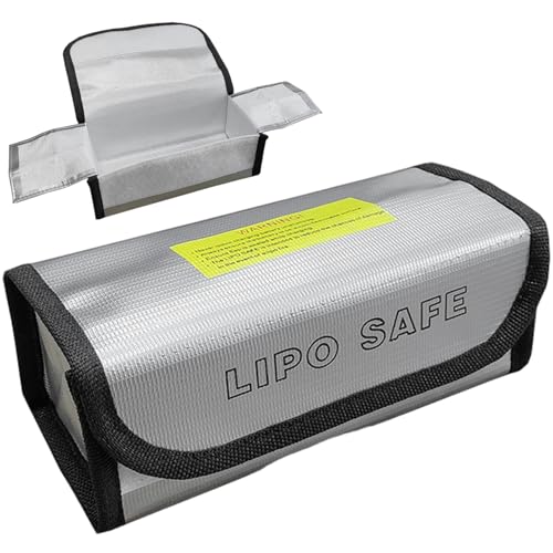 1-Pack Fireproof Safety Lipo Battery Bag, Explosion-Proof Functional Storage Guard Safe Pouch