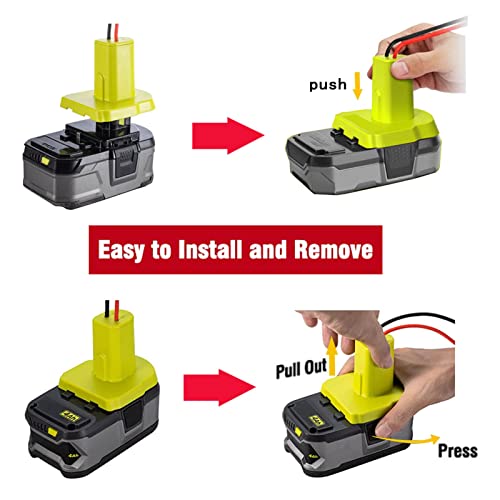 Battery Adapter Conversion Kit with Wire Terminals Power Connector for DIY Ride On Trucks RC Cars Robotics Toys Universal Battery Replacement Accessory for Remote Control Vehicles