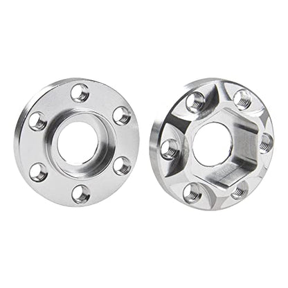 Metal RC 12mm Wheel Hex Hub Extension Combiner Compatible with 1.9/2.2inch Wheel Rim Axial SCX10 Traxxas TRX4 D90 1/10 RC Crawler (6mm, Silver) - color: Silver, size: 6mm