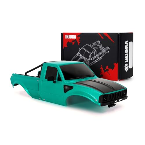INJORA IR60 Pickup Hard Body Shell for 1/18 TRX4M Defender Bronco (Green) - color: Green