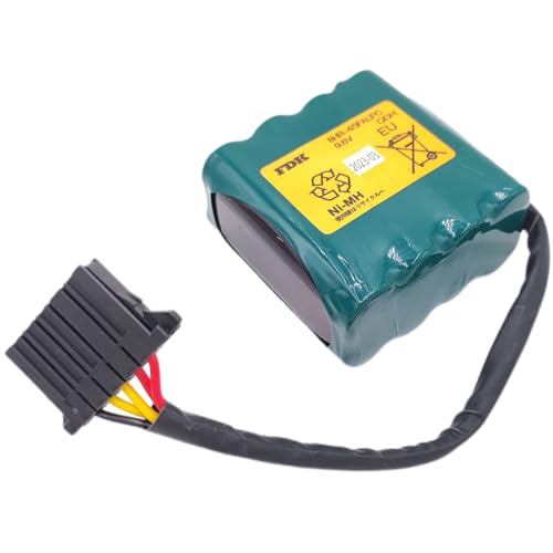 (4-Pack) 8HR-4/3FAUPC Battery Pack 9.6V 4500mAh for Okuma Machine Tool E5503-07E-001 Rechargeable