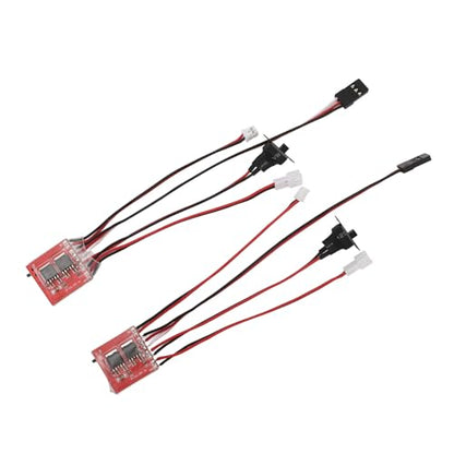 Brushed Electric Speed Controller, 30A RC Brushed ESC for DIY Mini RC Car or Boat w Brake, Two Way RC Brushed Motor Speed Controller for SCX24 1/24, K969 1/24