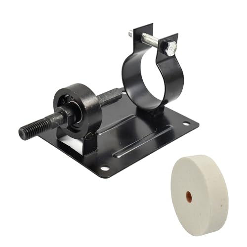 CHANCS Electric Drill Grinding Wheel Polisher Bracket Sharpener Converter Kit for Rotary Power Tools - color: White Cloth Wheel+bracket