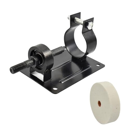CHANCS Electric Drill Grinding Wheel Polisher Bracket Sharpener Converter Kit for Rotary Power Tools - color: White Cloth Wheel+bracket