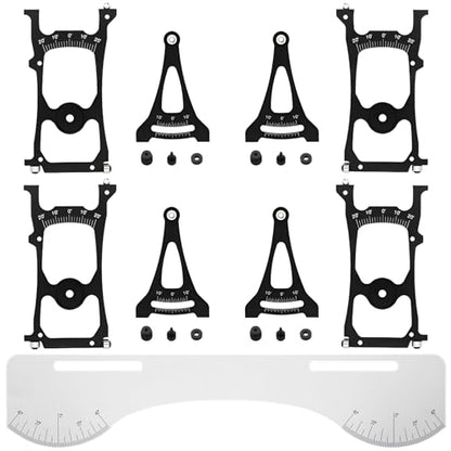 AMK 1/10 RC Car Setup Gauge -Tool for Suspension and Steering Adjustment, 1/10 Scale RC Car Alignment Tool Camber Toe Slip Angle Gauge - Precision Adjustment for Racing Drifting Tuning, RC Setup Tool