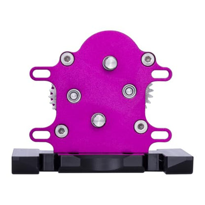 Dual Transmission Dig Overdrive Gearbox with Delrin Skid for 1/10 RC Crawler LCG Cheater Rigs Capra SCX10 PRO Upgrade (Purple)