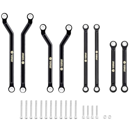 Brass High Clearance Chassis Links Set for Axial SCX24 Chevrolet C10 JLU Bronco Base Camp 1/24 RC Crawler Car