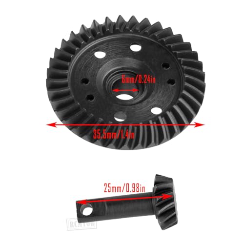 13-37T Front Rear Differential Gear Assembly Upgrades Part for 1/10 Slash 4×4 Stampede 4×4 VXL Hoss 4×4 VXL Revo Rustler 4×4 Slayer 4×4 Slayer Pro 4×4 Stampede 4×4 Summit T-Maxx XO-1 RC Car