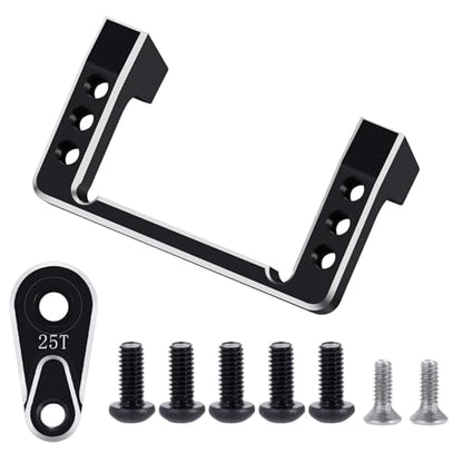 QUE-T Aluminium Servo Mount with Servo Arm for LOSI 1/16 Mini-B 2WD Buggy