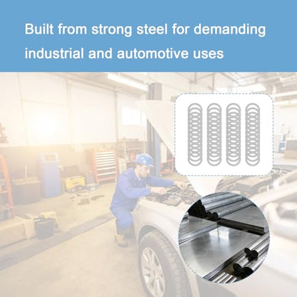 M10×14mm 304 Stainless Steel Shim Washers, 48-Piece Clearance Spacer Set | Four precision thicknesses, 0.1/0.2/0.3/0.5mm, for tolerance correction, shaft spacing and compact machinery assembly - size: M10x14