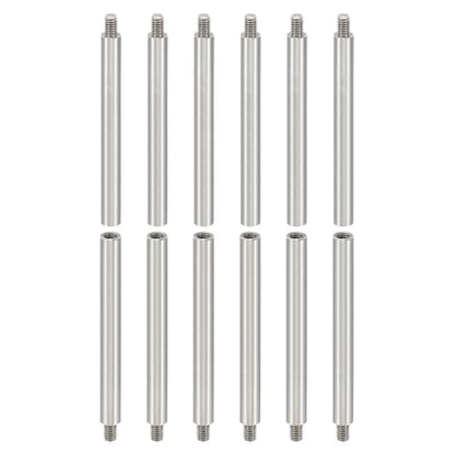 PATIKIL 12pcs M4 Standoffs, M4 55+6mm Spacer Standoffs Steel Threaded Standoffs Screws Kit 4mm ID 6mm OD Metric Male Female Thread Adapters for Circuit Board PCB RC Drones Motherboard - size: 55+6mm L