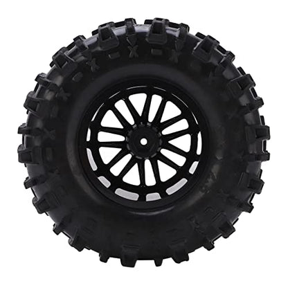 4Pcs RC Car 155mm Tires Wheel Rim Set Durable Rubber for 1/8 1/10 Short Course Truck