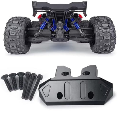 RC Bumper For Sledge 4WD Monster 1/8 RC Car Aluminum Alloy Front Rear Bumper Guard Upgrade Parts Repair Replacement Accessories(Rear) - size: Rear