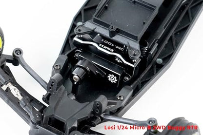 TORQ TCM-1001 Coreless Titanium Gear 7g Micro Digital Precision Servo Design for Mini Z 1/27, 1/28 RC Cars, Compatible with Losi RC Car Micro-B 2WD Brushed Mini RC Buggy 1/24 Scale