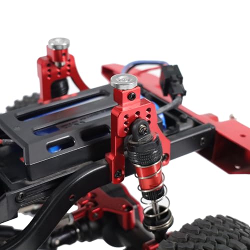 Magnetic Body Post Conversion & Lift Kit Set for 1/12 RC Crawler - Adjustable Height, Strong Magnets for MN128 MN86 G500 Upgrade (46g) (Red) - color: Red