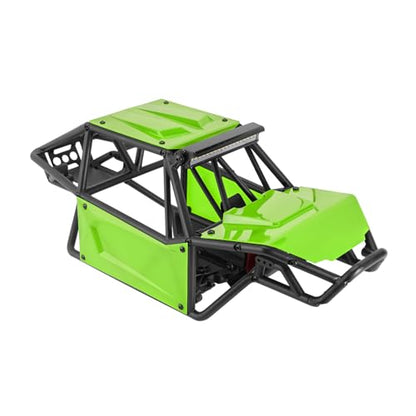 INJORA Nylon Rock Buggy Roll Cage Body Shell Chassis Kit for SCX10 II 90046 UTB10 1/10 RC Crawler Upgrade Parts (Green) - color: Green