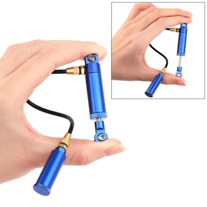 Desert Lizard Piggyback Internal Spring RC Shock Absorber Damper for 1/10 RC Crawler Axial SCX10 90046 AXI231017 D90 TRX4 TRX6 Metal Upgrade,100mm (blue) - color: blue