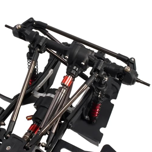 RC Models Parts For Wrangler For SCX10 1/10 2-Speed Transmission For Chassis Kit Frame With For Rock Slider Body Wheelbase Fender Flares RC Crawler 313mm(Chassis Set) - size: Chassis Set