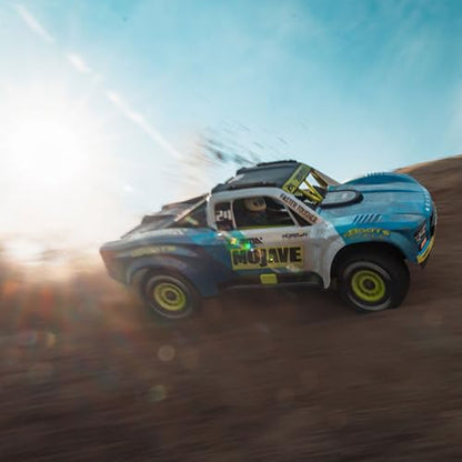 ARRMA Mojave GROM 4x4 RC Desert Truck, RTR, Blue/White | Smart Small Scale, Battery and Charger Included, ARA2104T2 - color: Blue
