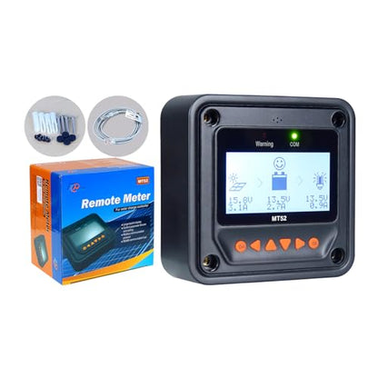 EPEVER MT52 Remote Meter for MPPT Solar Charge Controller 10/20/30/40A ,50/60/80/100A LCD Display Monitoring Setting Datas of Solar Panel Battery Regulator System (MT52) - style: MT50
