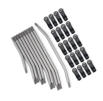 RC Car Parts for Axial for SCX10 II 90046 for SCX10 1/10 RC Car Parts 313/324mm Metal Link Rod Set Linkage Steering W/Ball End Modification RC Car Accessories(324mm) - size: 324mm