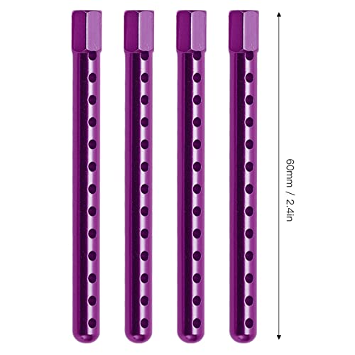 RC Body Post, High Strength Aluminum Alloy RC Car Shell Column with Multiple Height Adjustment, for HSP 1/10 94102 94122 94103 94123 Cars (Purple) - color: Purple