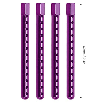 RC Body Post, High Strength Aluminum Alloy RC Car Shell Column with Multiple Height Adjustment, for HSP 1/10 94102 94122 94103 94123 Cars (Purple) - color: Purple