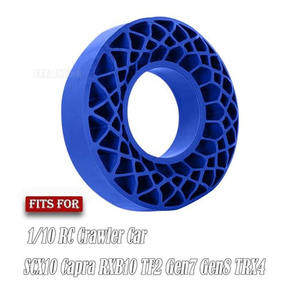 RC 1.9" Waterproof Silicone Wheel Tires for 1/10 RC Crawler Car,SCX10 TRX4 Capra RXB10 TF2 Gen7 Gen8,BRCatWPark RC 1.9" Tires Waterproof Inner Filler,Navy Blue - color: Navy Blue - (Silicone Wheel)