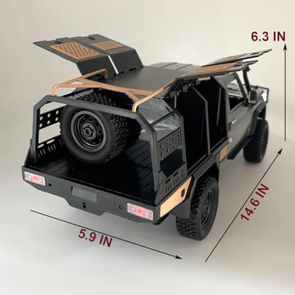MN82S RC Crawler 1/12 Scale Remote Control Rock Crawler RC Truck 4x4 | Toyota Land Cruiser All Terrain Car Off-Road RTR 280 Motor Full Proportional Hobby Vehicle for Adult