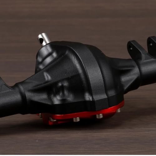 Aluminum Offset Straight Axle with Panhard Mount for Vanquish VS4-10 SCX10 II 1/10 RC Crawler Cheater Rigs (Black Front Rear) - color: Black Front Rear