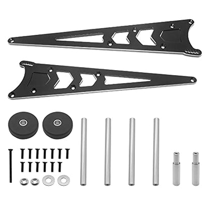OGRC Aluminum Wheelie Bar Kit Tail Wheel Head Up for Traxxas Slash Rustler Bandit 2WD 1/10 RC Car | Aluminim Wheelie Bar kit Adjustable Tail Wheel Head Up Wheel Assembly Upgrade Parts