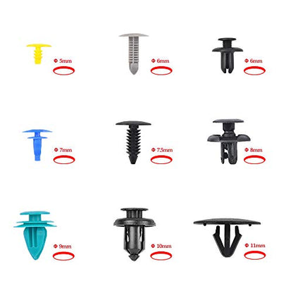 OTUAYAUTO 500PCS Universal Car Clips, Plastic Car Fasteners | Bumper Clips, Door Panel Clip with 39 size Automotive Push Pin, Replacment for All Ford models - size: 500PCS 39 Sizes Clips for Ford